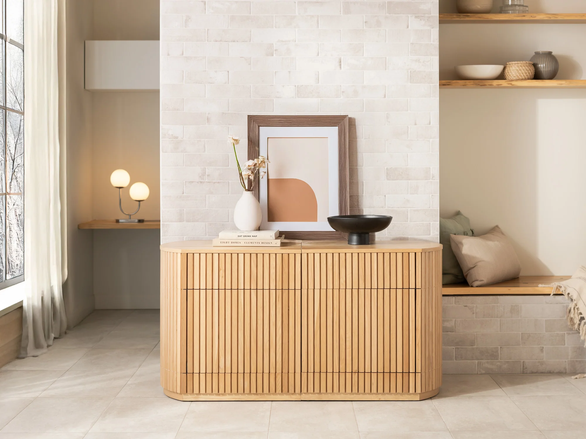 Transformer Round Sideboard - Panel Storage - Image 13